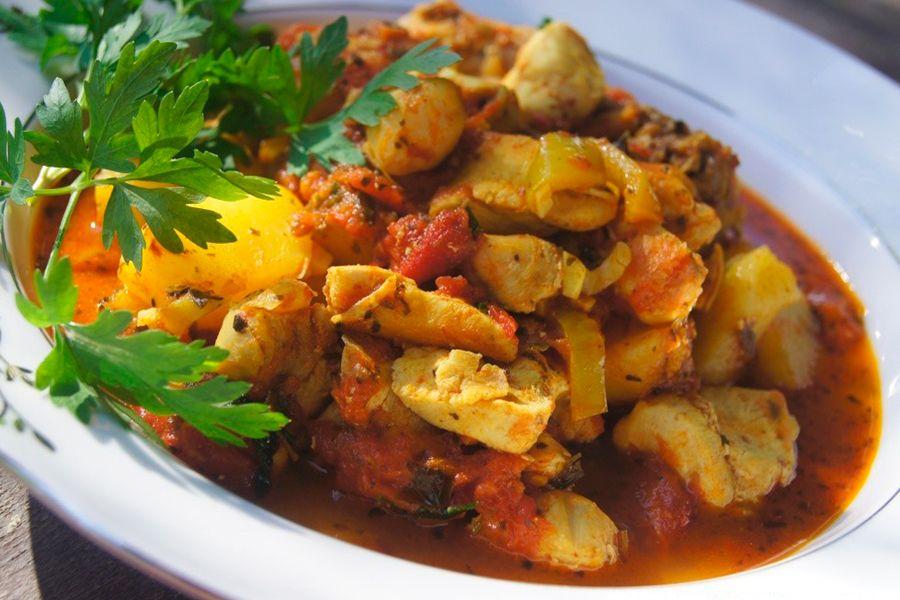 Чахохбили из курицы с картошкой